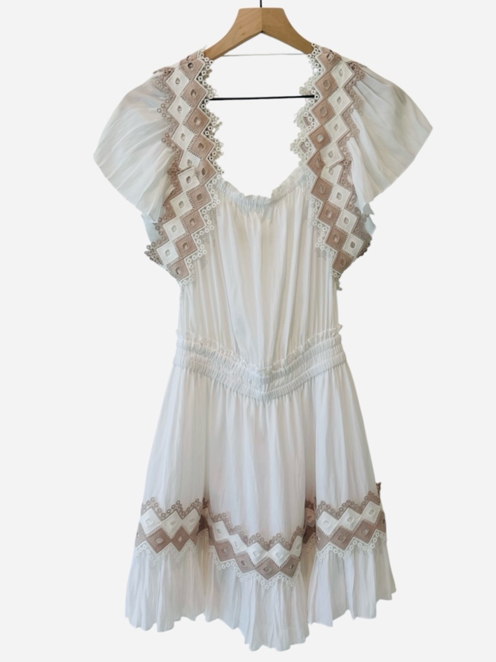 RAMY BROOK Bridget Eyelet Embroidered Dress in Ivory - Picture 5 of 12